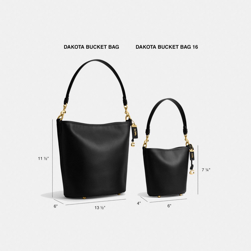 White Women COACH® Dakota 16 Bucket Bags | NZ FDM737