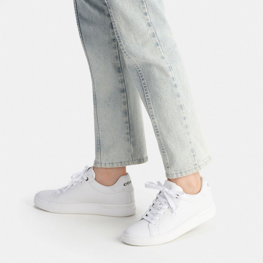 White Women COACH® Lowline Low Top Sneakers | NZ HAH375