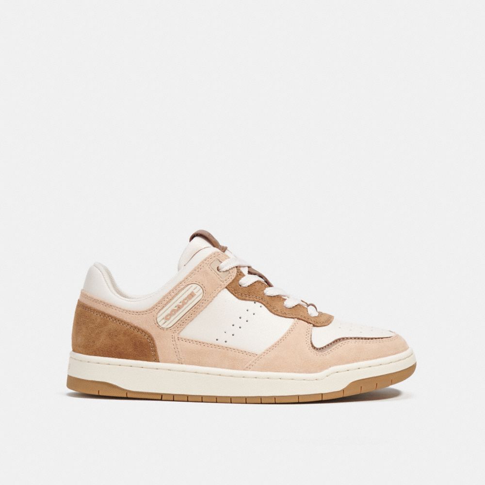 White / Brown Women COACH® C201 Low Top Sneakers | NZ ILI367