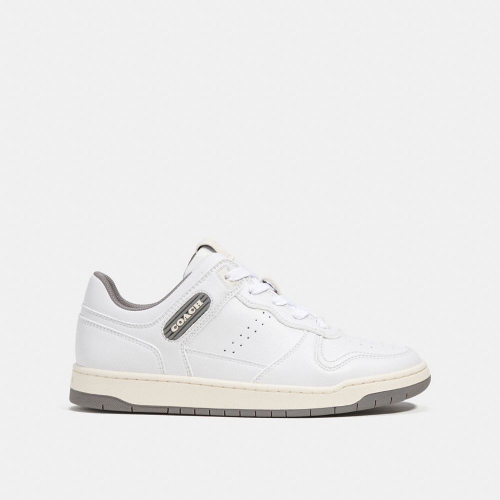 White / Grey Women COACH® C201 Low Top Sneakers | NZ UZU366