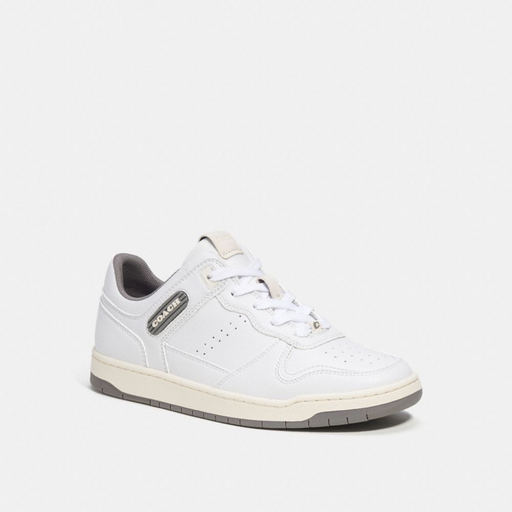 White / Grey Women COACH® C201 Low Top Sneakers | NZ UZU366