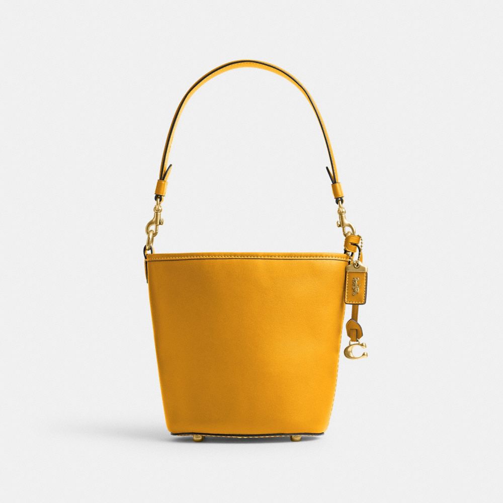 Yellow Women COACH® Dakota 16 With Braid Bucket Bags | NZ GSQ738