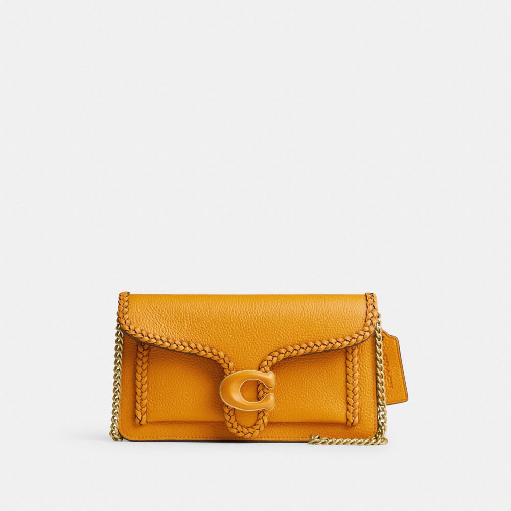 Yellow Women COACH® Tabby Chain With Braid Clutch Bag | NZ DFM763